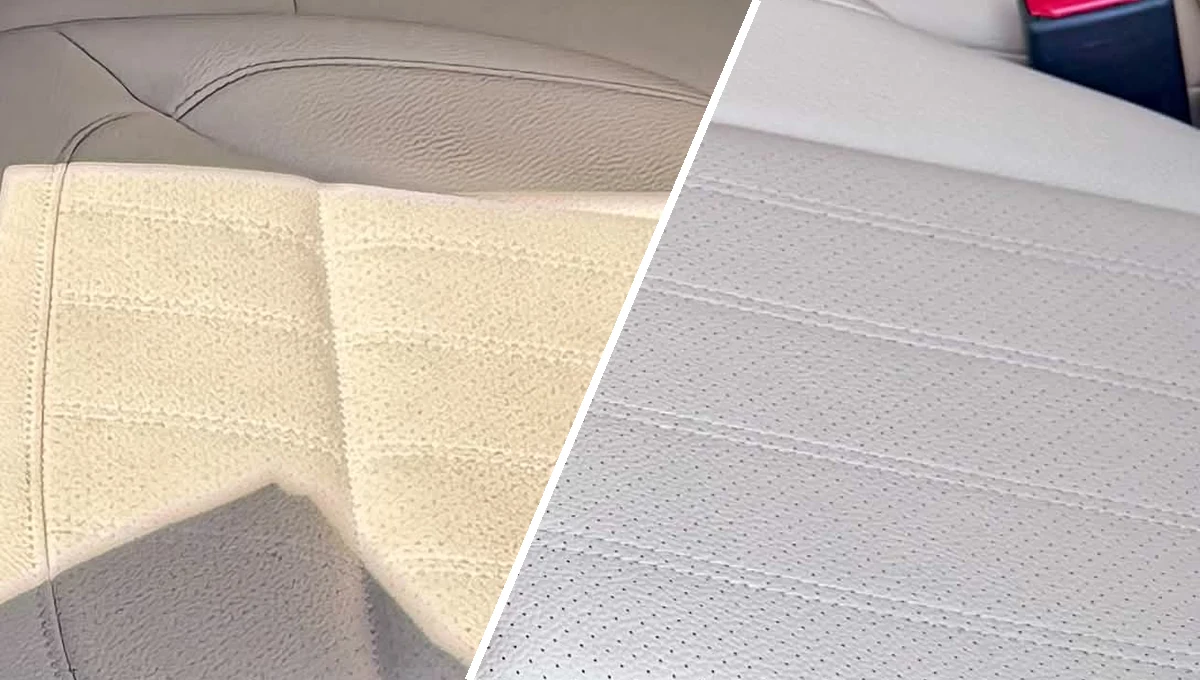 Before and after: seats / leather